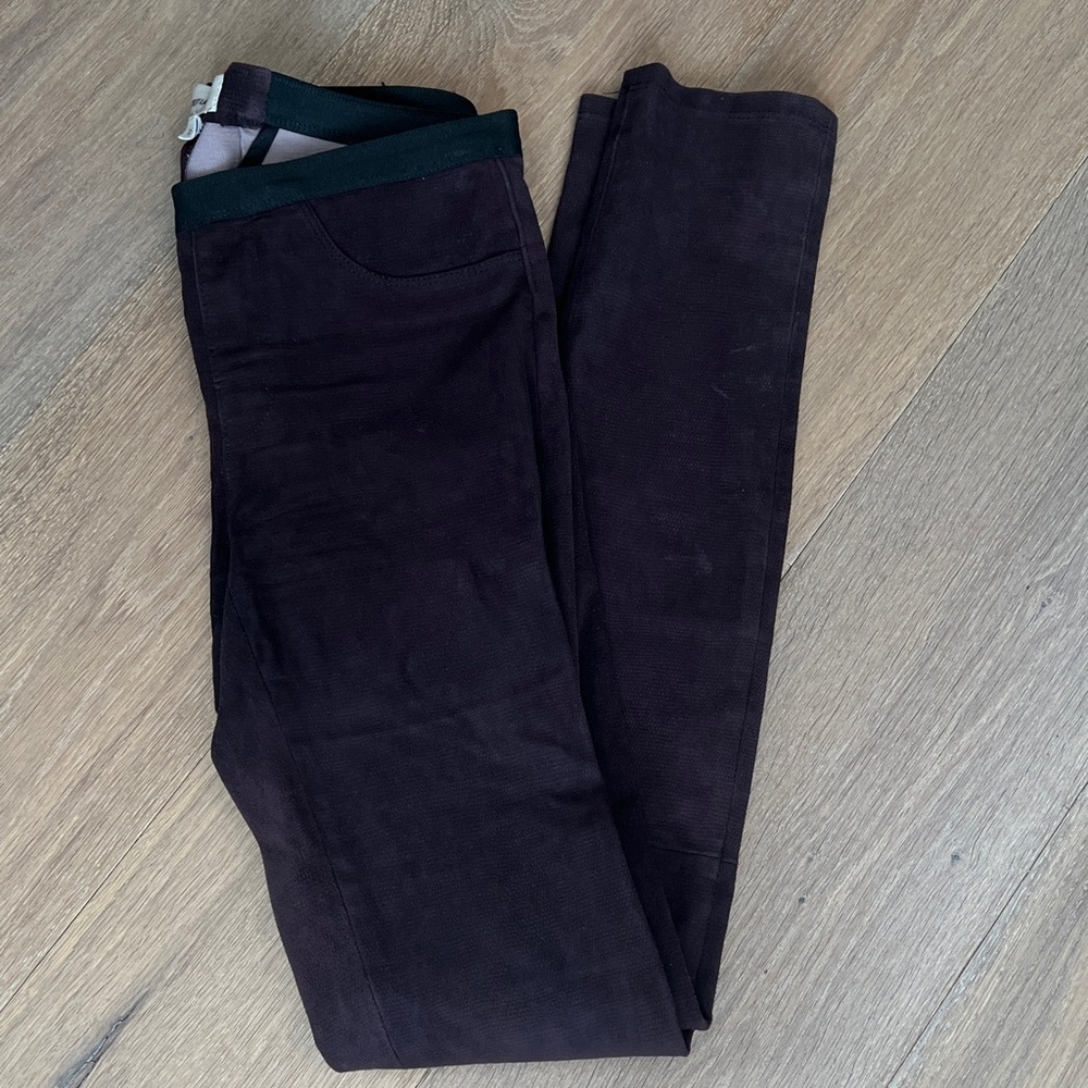 Helmut Lang leather legging size 2